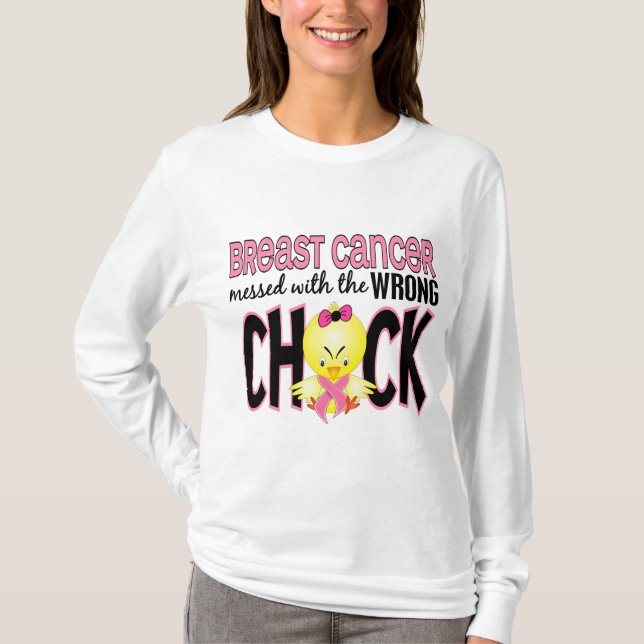 Bröstcancer röra med den fla chicken tröja (Framsida)