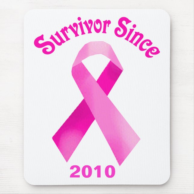 Bröstcancer Rosa Band Mousepad Musmatta (Framsidan)