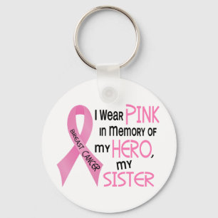 Bröstcancer ROSA I MINNE AV MIN SISTER 1 Nyckelring