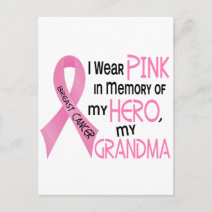 Bröstcancer ROSA I MINNE AV MY GRANDMA 1 Vykort