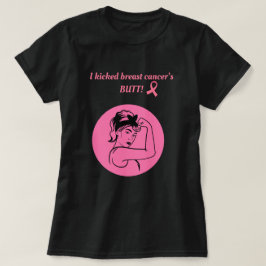 Bröstcancer Rosa Kick Butt Kvinnor T-Shirt