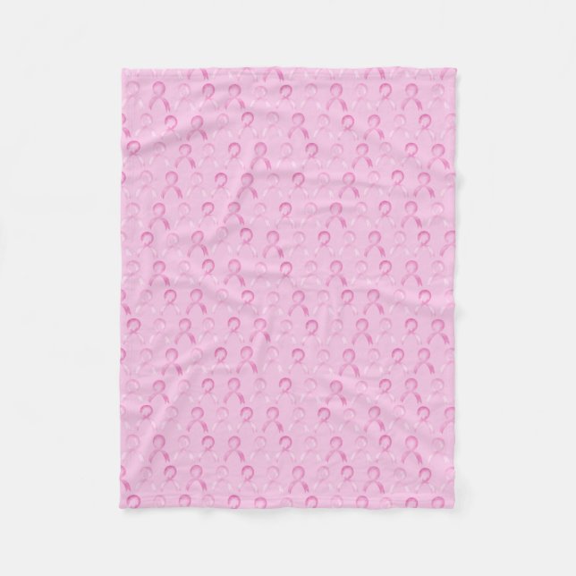 Bröstcancer, Rosa Ribbon, Fleece Blanket #gift (Framsidan)