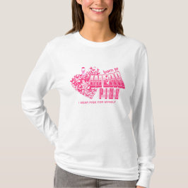 Bröstcancer Rosa Ribbon Inspirational T Shirt