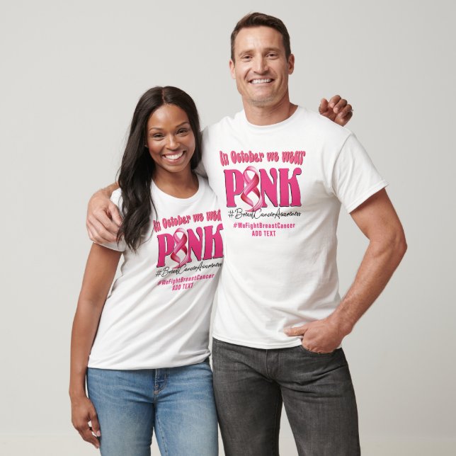 Bröstcancer Rosa Ribbon Inspirational T Shirt (Unisex)
