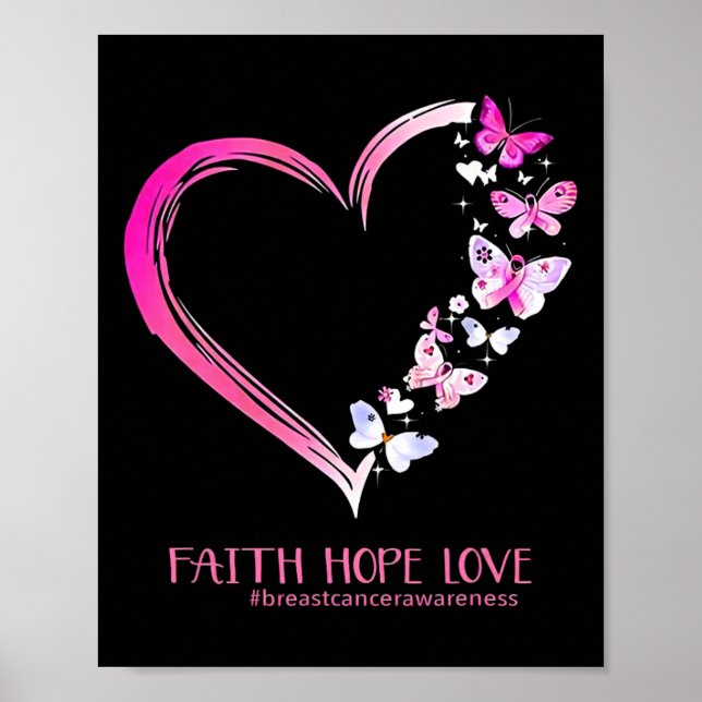 Bröstcancer Shirt1 Poster (Framsidan)