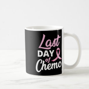 Bröstcancer sista dagen av Chemo Rosa Ribbon Recve Kaffemugg