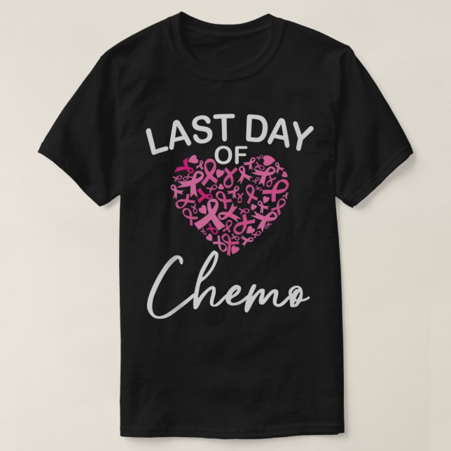Bröstcancer sista dagen av chemo- Rosa Tank av rib T Shirt (Design framsida)