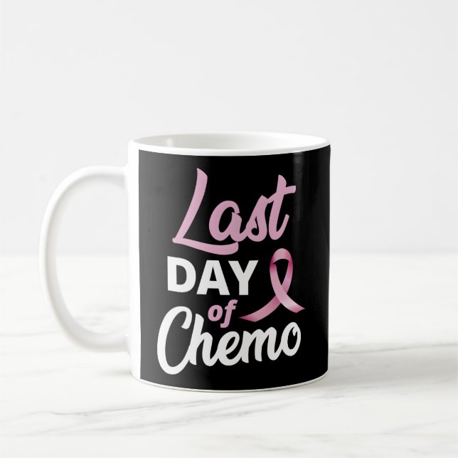 Bröstcancer sista dagen för tillfrisknande av chem kaffemugg (Vänster)