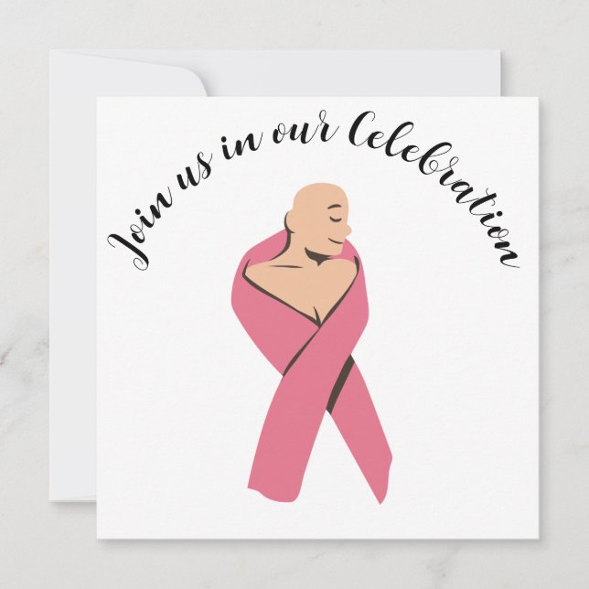 Bröstcancer Slut på chemo-gruppinbjudan Inbjudningar (Framsida)