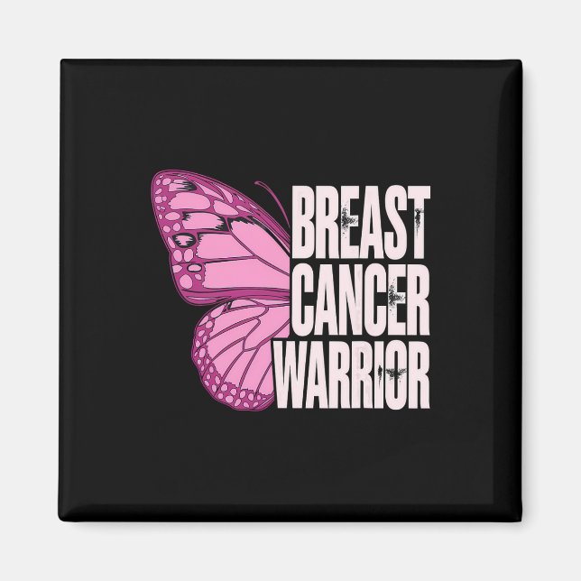 Bröstcancer Smöroflugan Bröstcancer Awar Magnet (Framsidan)