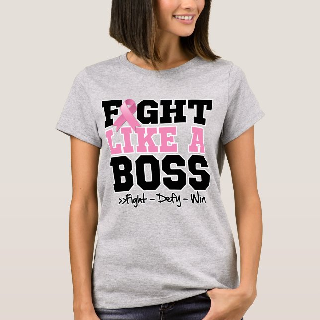 Bröstcancer som Chef T-shirt (Framsida)
