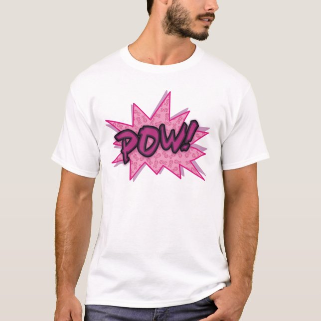 Bröstcancer Super Hjälte Tee (Framsida)