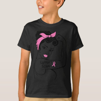 Bröstcancer Support Team Rosie Riveter nk Band T Shirt