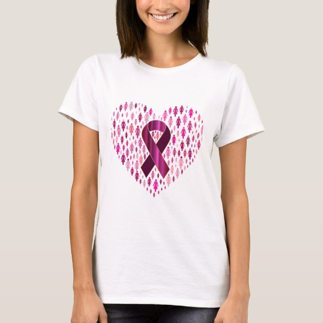 Bröstcancer T Shirt (Framsida)