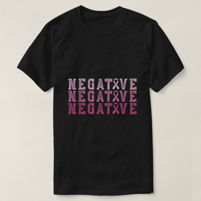 Bröstcancer Trippel Negativ Rosa Ribbon Warrior T Shirt (Design framsida)