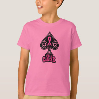 Bröstcancer - ungdomTshirt - spadeupplaga Tee