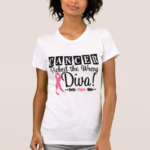 Bröstcancer valde den fla divaen v2 tee