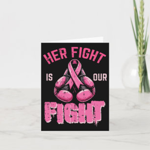 Bröstcancer - vår kamp Medveten Boxing Wom Kort