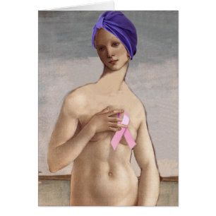 Bröstcancer Venus Hälsningskort