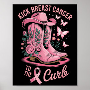 Bröstcancer vid bröstkorgen Medveten bröstcancer Poster