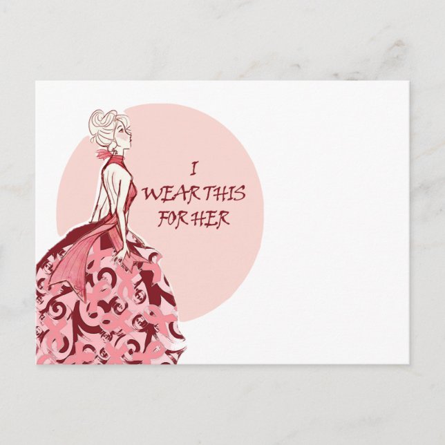 bröstcancer vykort (Framsida)