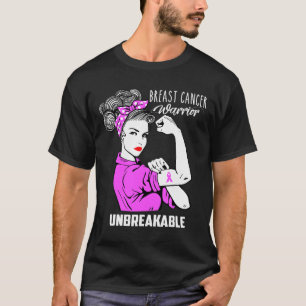 Bröstcancer Warrior Obrytable Awareness Gift T Shirt
