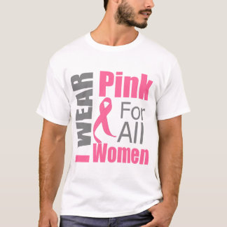 Bröstcancerbandet ha på sig jag rosor för alla tee shirt
