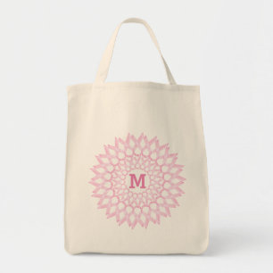 BröstcancerbandMonogram Tygkasse