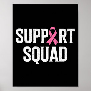 Bröstcancercancer, stöd för bröstcancer på fyrkant poster
