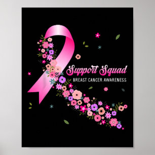 Bröstcancercancer, stöd för bröstcancer på fyrkant poster