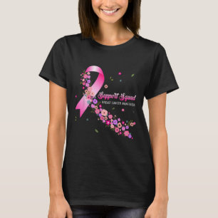 Bröstcancercancer, stöd för bröstcancer på fyrkant t shirt