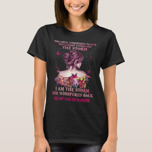 bröstcancerfjärilskämpen är stormen t shirt