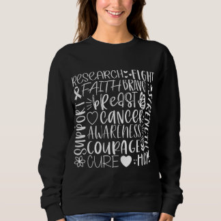 Bröstcancerforskning och kamp i vitt t shirt
