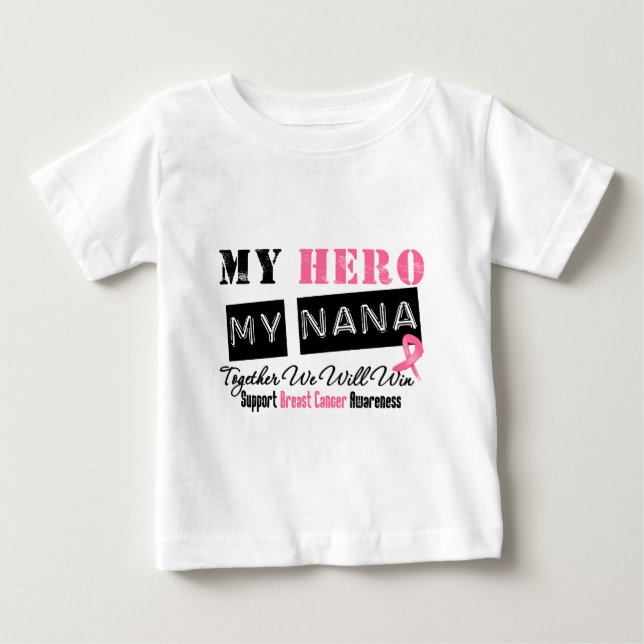 BröstcancerHJÄLTE min Nana T-shirt (Framsida)