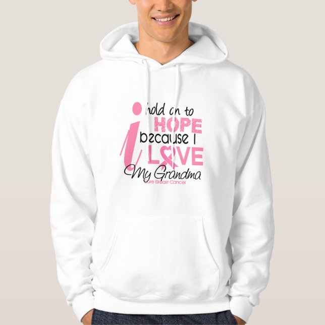 Bröstcancerhopp för min mormor sweatshirt (Framsida)