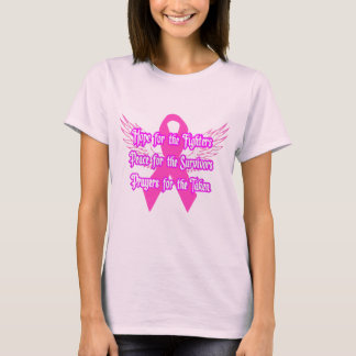 Bröstcancerhopp, fred, bönT-tröja T-shirt