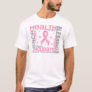 Bröstcancerjul 4 helgdagsnöflingor tee