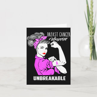 Bröstcancerkrigare Obrytbar Kort