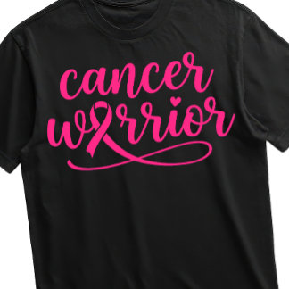 Bröstcancerkrigare Rosa Cancer Medvetenhet Band T Shirt