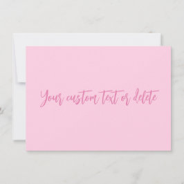 Bröstcancermånad rosa anpassade kort