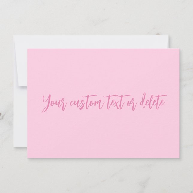 Bröstcancermånad rosa anpassade kort (Framsida)