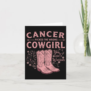 Bröstcancermånaden fick fel Cowgir Kort