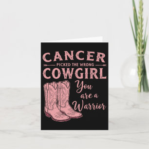 Bröstcancermånaden fick fel Cowgir Kort