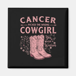 Bröstcancermånaden fick fel Cowgir Magnet