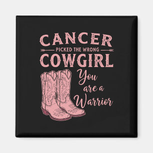 Bröstcancermånaden fick fel Cowgir Magnet