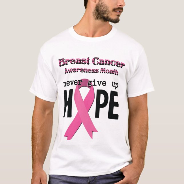 Bröstcancermånaden T Shirt (Framsida)