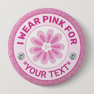 Bröstcancermärket Jag bär Rosa för Knapp
