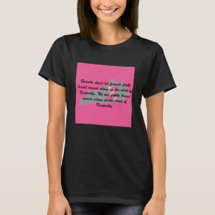 Bröstcancermedvetande i Kentucky T-shirt