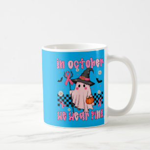 Bröstcancermedvetande i oktober Vi bär nk Ghost Kaffemugg