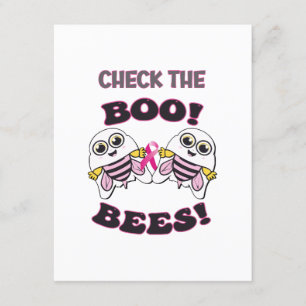 Bröstcancermedvetande Kontrollera Boo-Bees Tilläggskort